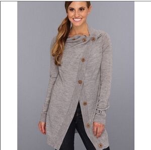 The North Face Tan Wool Hideaway Cardigan Small NWOT